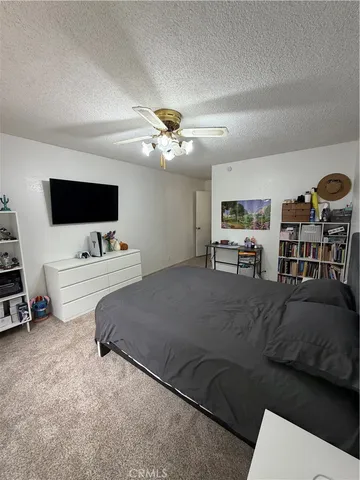 a bed room with a bed and a couch