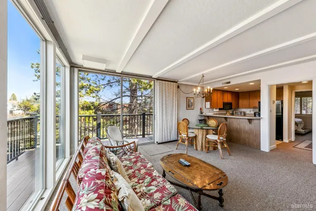 a view of city from a balcony