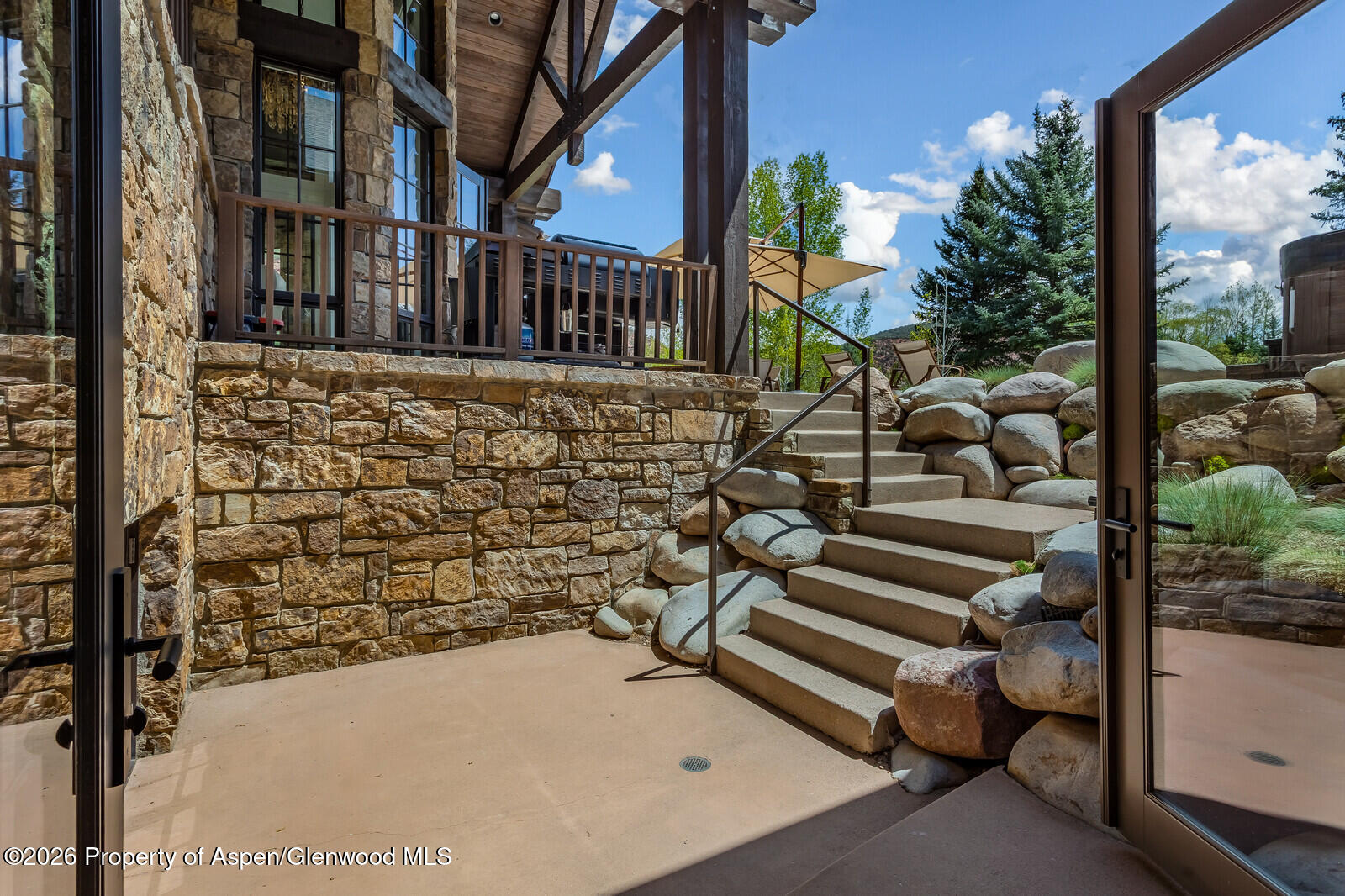 38 Diamond A Ranch Road Carbondale, CO 81623 - Photo 81 of 158 Garden Level Exterior Stairs to Backyar
