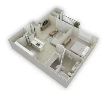 a view of living room with furniture and rug