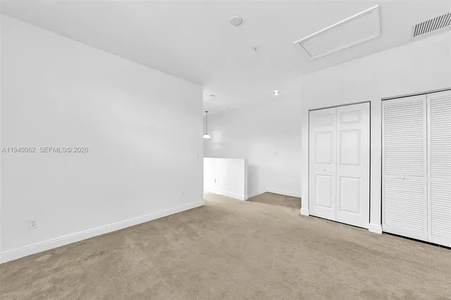 a view of an empty room