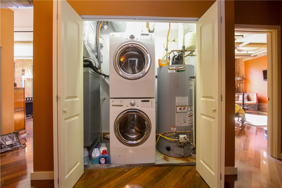 99 Allen Street, Unit 118 Woonsocket, RI 02895 - Photo 33 of 38 The washer/dryer and hot water tank are all conveniently located in the unit.