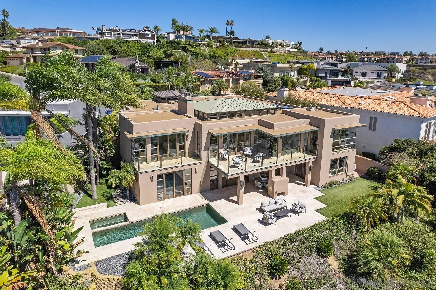 5486 Rutgers Road La Jolla, CA 92037 - Photo 2 of 47 an aerial view of multiple houses with a yard
