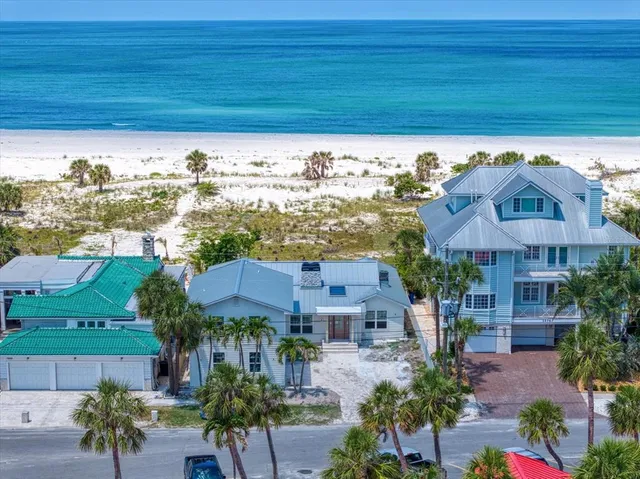 a view of a lake with a big yard
