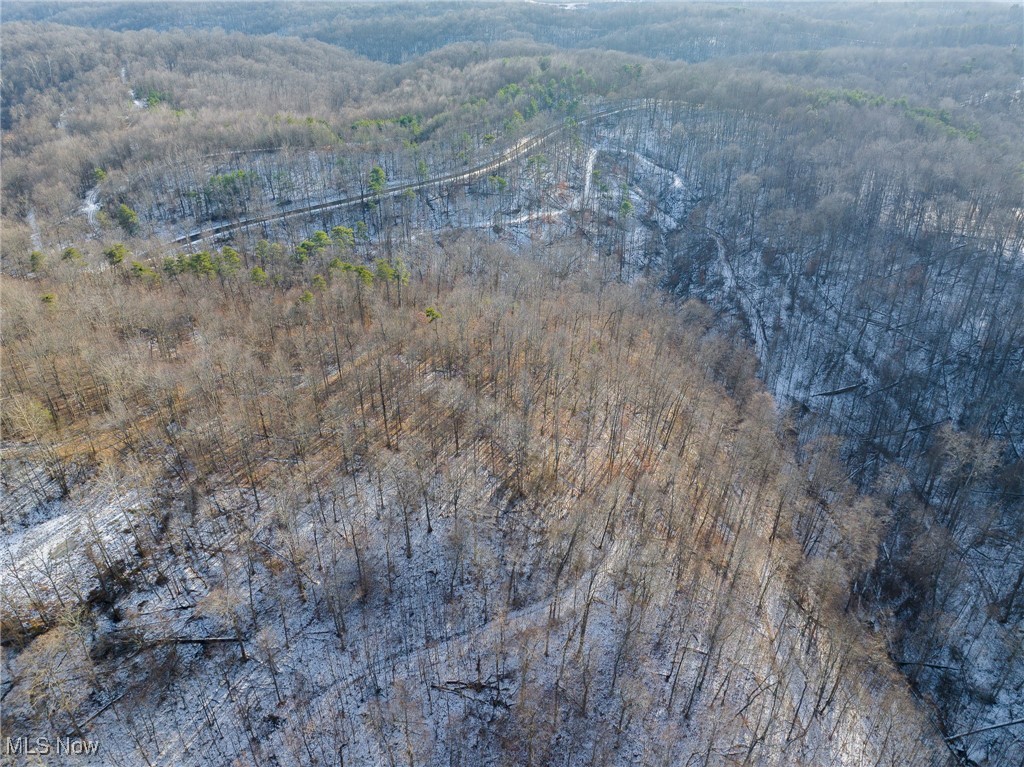 9 County Road New Matamoras, OH 45767 - Photo 39 of 48 Aerial view of property and surrounding area featuring a heavily wooded area