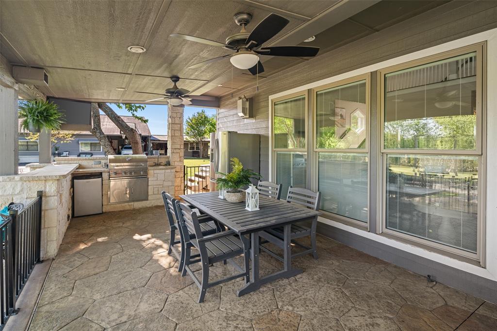 1814 Stacy Road Fairview, TX 75069 - Photo 20 of 33 Oversized covered outdoor living area with built-in grill and cooking station
