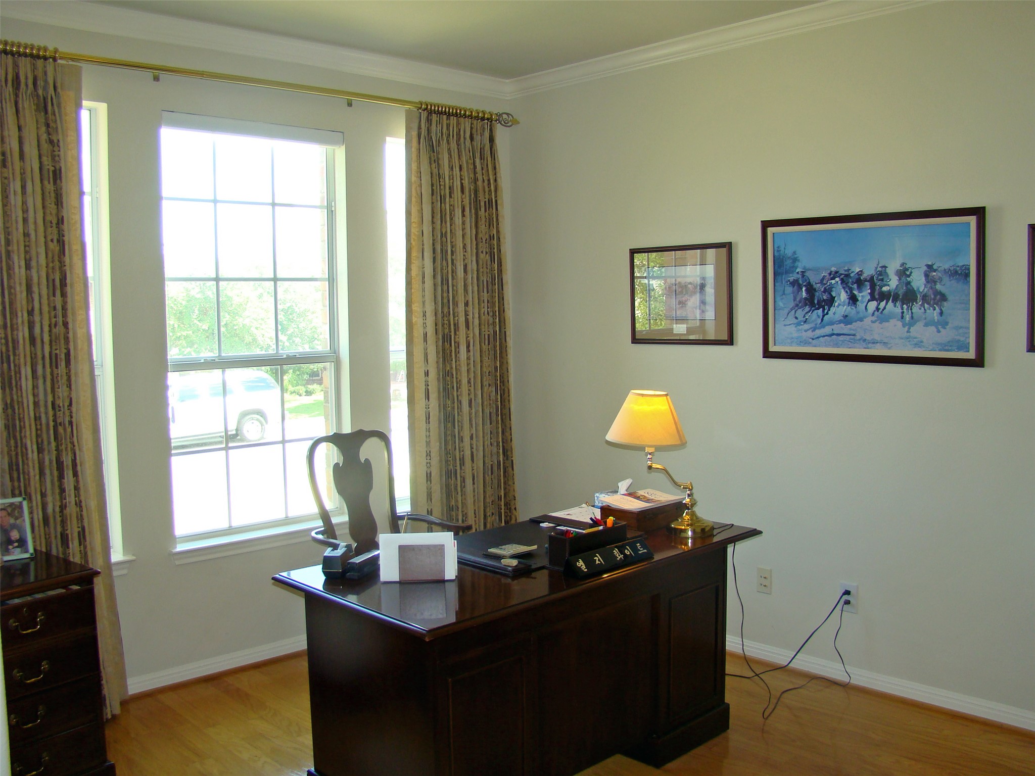 10700 Pointe View Drive Austin, TX 78738 - Photo 13 of 22 Office with light wood-style floors and ornamental molding