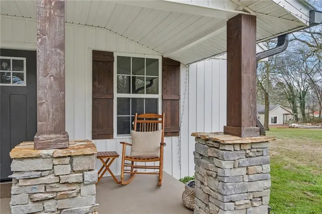 a view of fountain in front of building