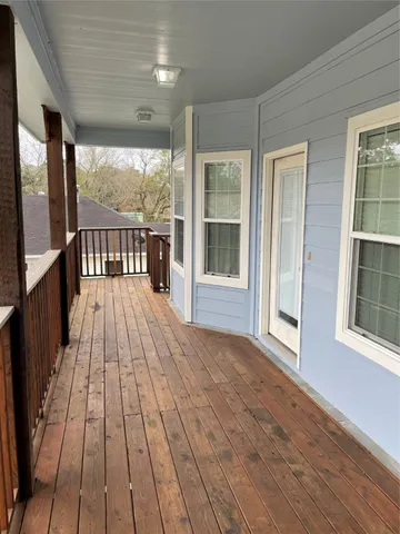 wooden floor on a balcony