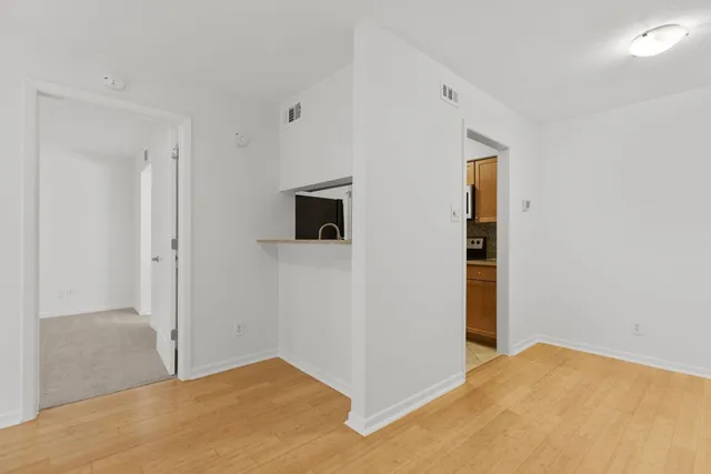 a view of an empty room