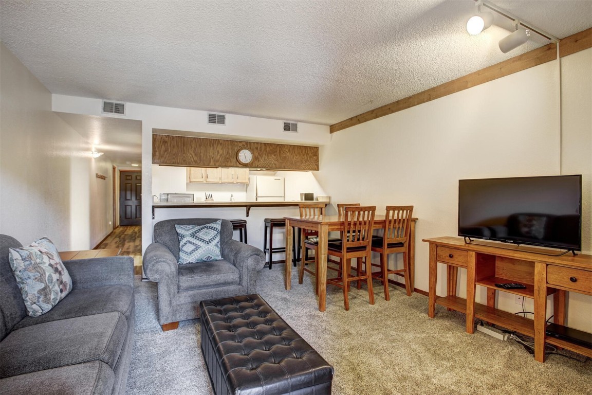 570 Bills Ranch Road, Unit 115 Frisco, CO 80443 - Photo 4 of 31 a living room with furniture and a flat screen tv