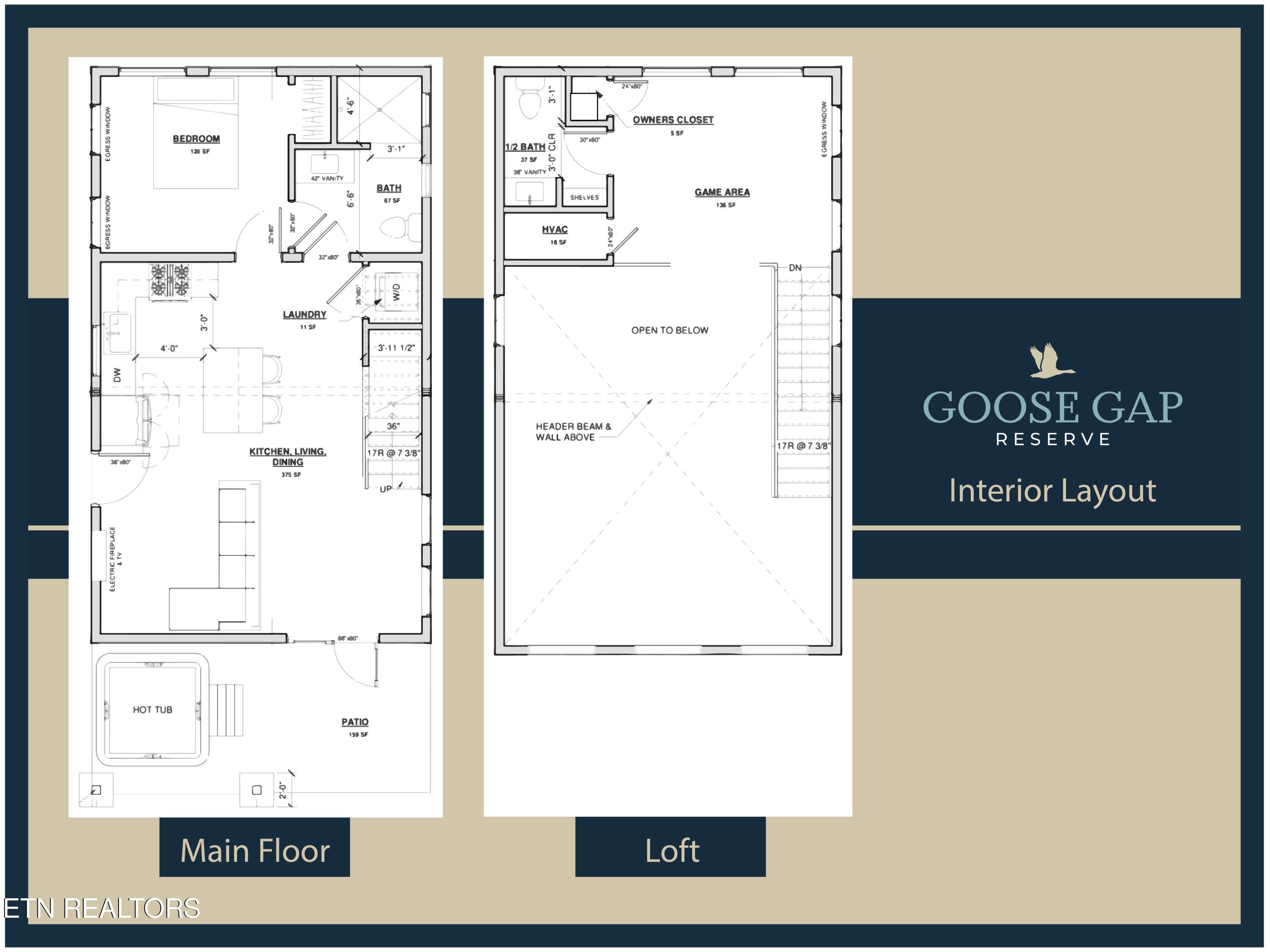 984 Goose Gap Road, Unit 6 Sevierville, TN 37876 - Photo 32 of 32 Goose Gap Interior Floor Plan