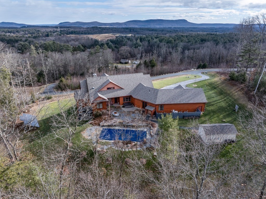 1089 Westhampton Road Northampton, MA 01062 - Photo 8 of 42 an aerial view of house with outdoor space