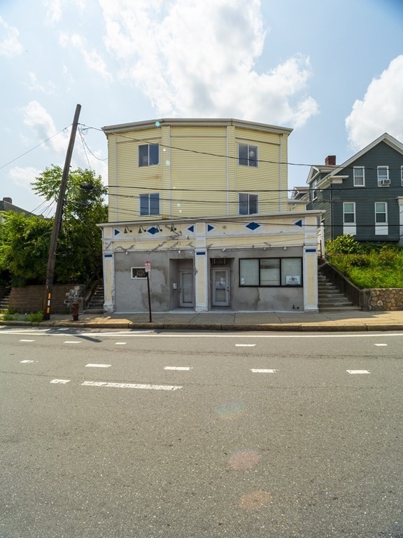 382 McGrath Highway Somerville, MA 02143 - Photo 2 of 31 a aerial view of a house with a yard and potted plants