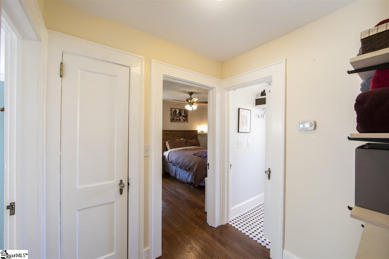 34 Ackley Road Greenville, SC 29607 - Photo 14 of 27 Hallway with Custom shelving & storage closet