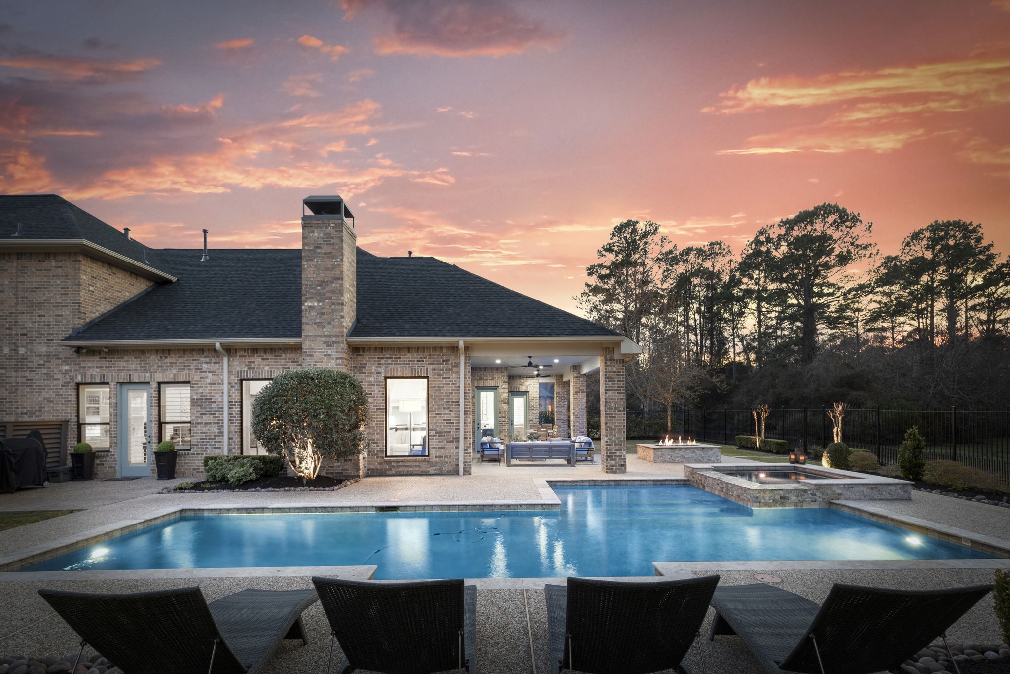 70 Lake Reverie Place Tomball, TX 77375 - Photo 30 of 33 a view of a house with pool table and chairs