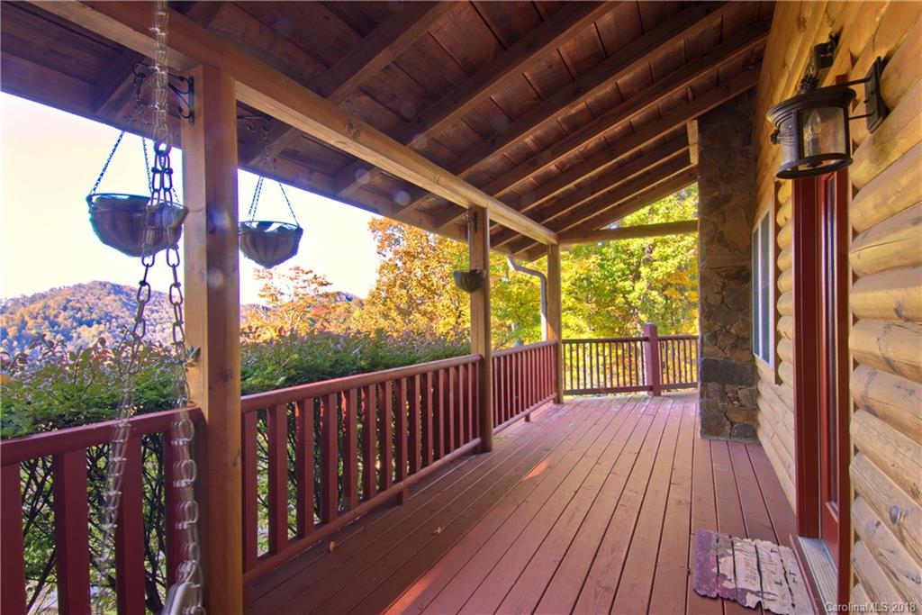 548 Miller Branch Road Mars Hill, NC 28754 - Photo 31 of 35 a view of a balcony with wooden floor