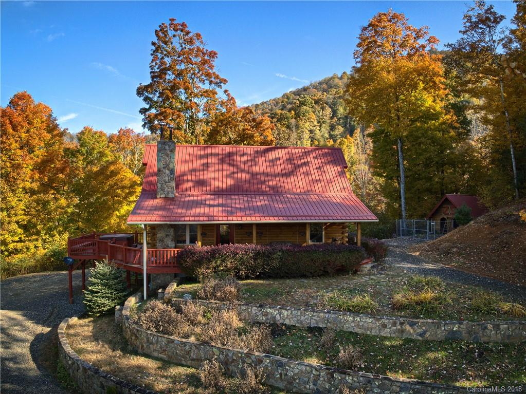 548 Miller Branch Road Mars Hill, NC 28754 - Photo 35 of 35 a view of a house with a yard and tree s