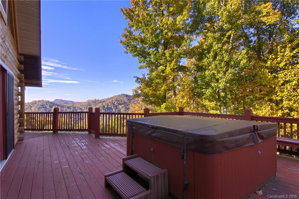 548 Miller Branch Road Mars Hill, NC 28754 - Photo 7 of 35 a view of a terrace with a bench