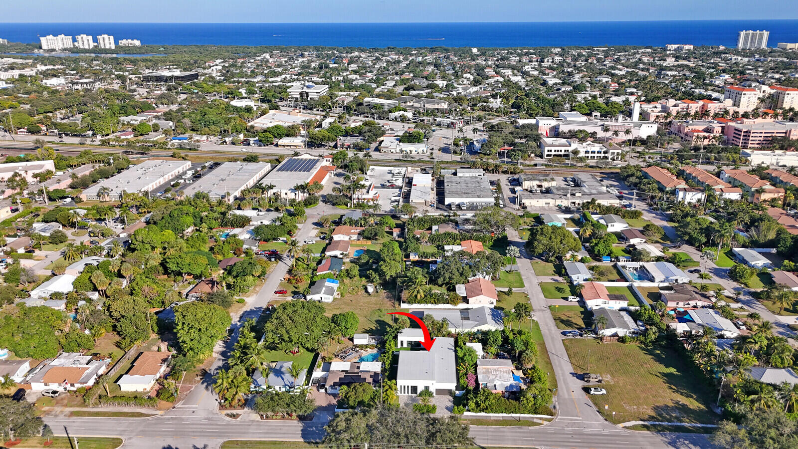 828 Northwest 2nd Avenue Boca Raton, FL 33432 - Photo 64 of 64 Aerial View