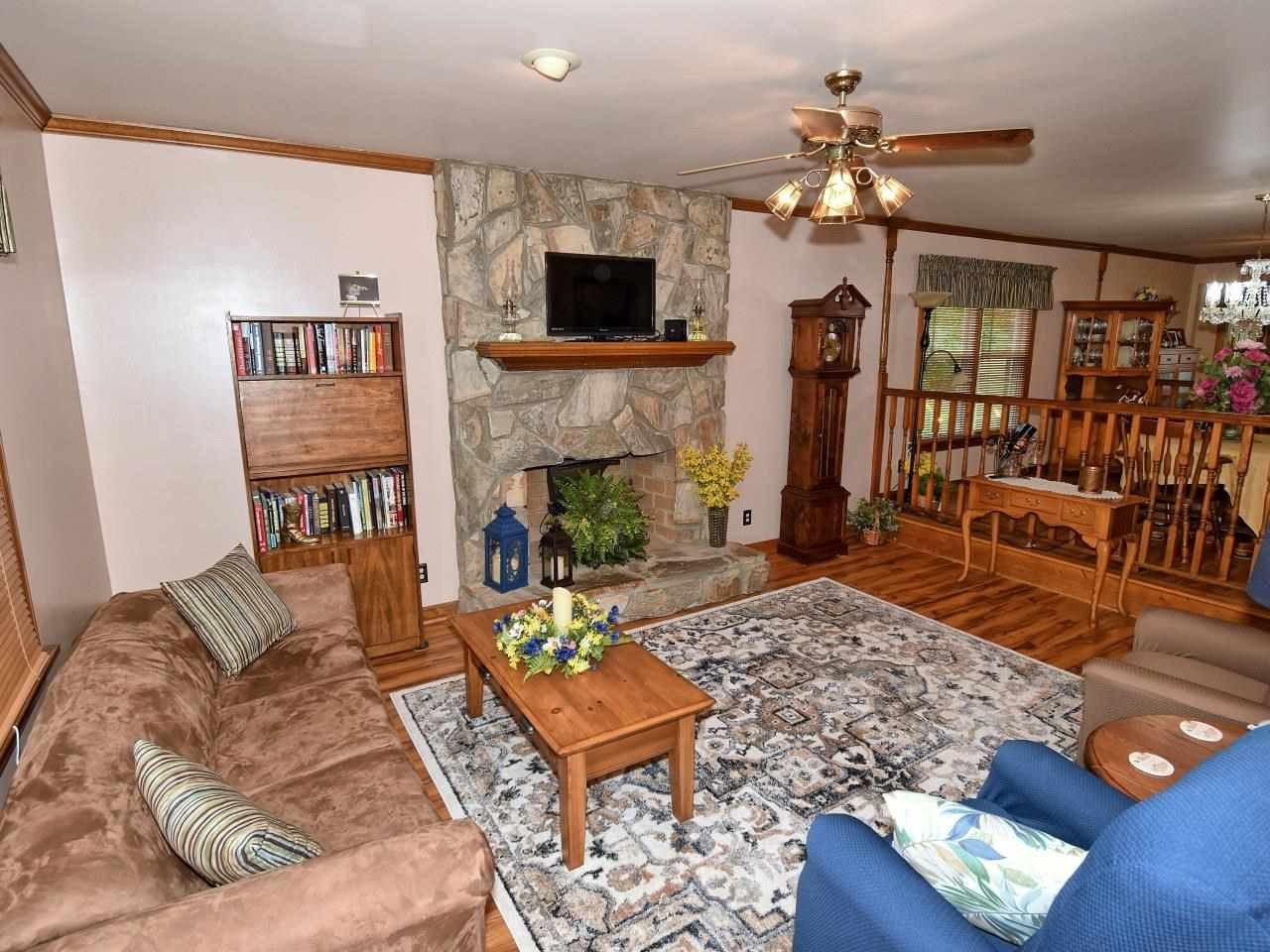 449 Bridgers Road Kenly, NC 27542 - Photo 6 of 30 Living Room w/ stone fireplace