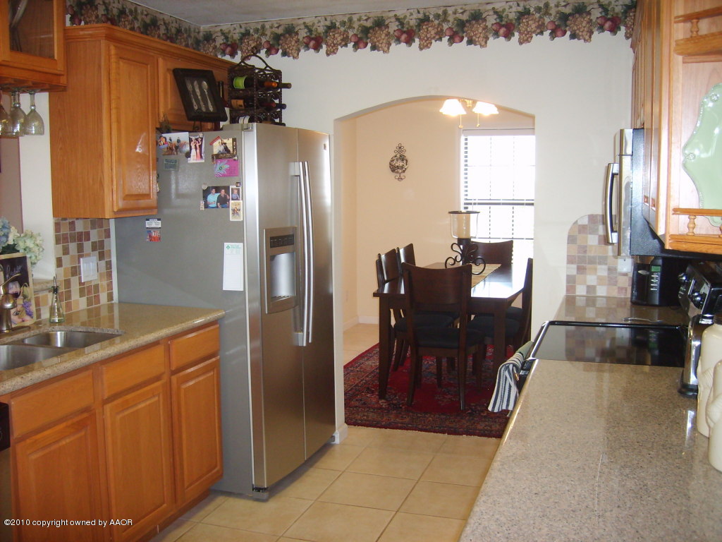 Kitchen looking into formal dining