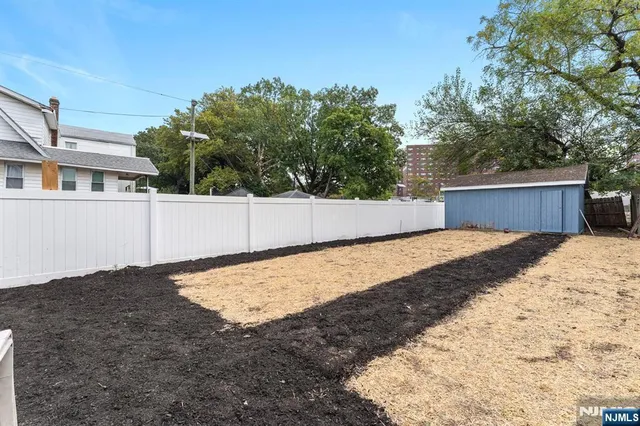 a backyard of a house