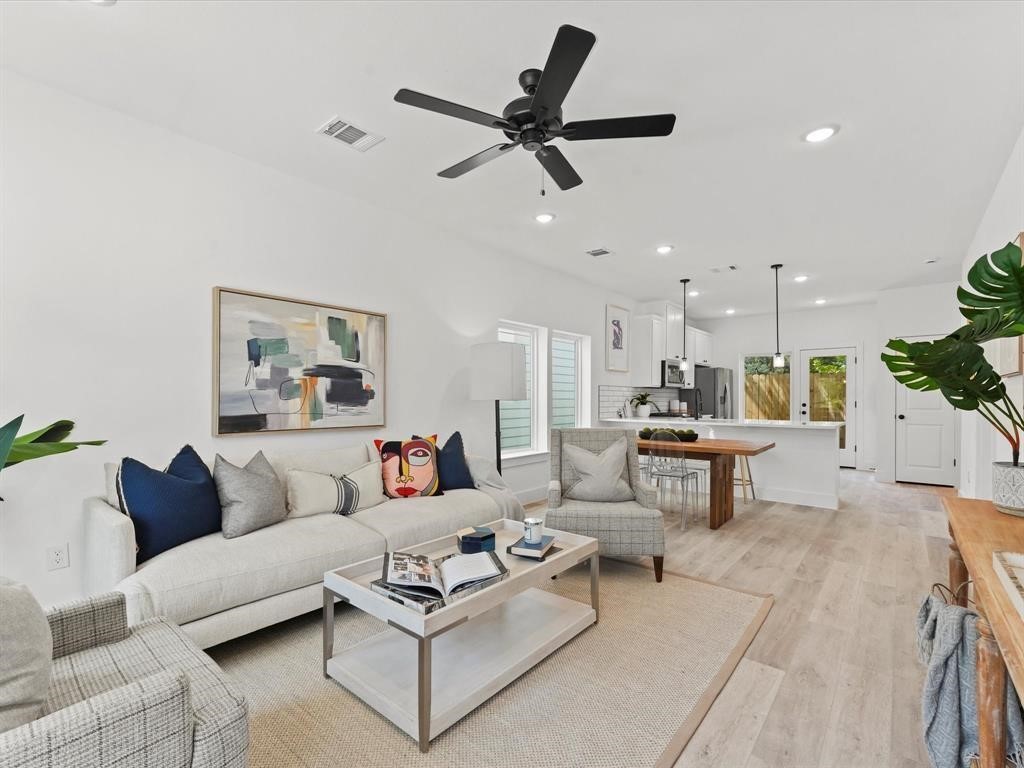 1448 Dewalt Street Houston, TX 77088 - Photo 2 of 24 a living room with furniture and a large window