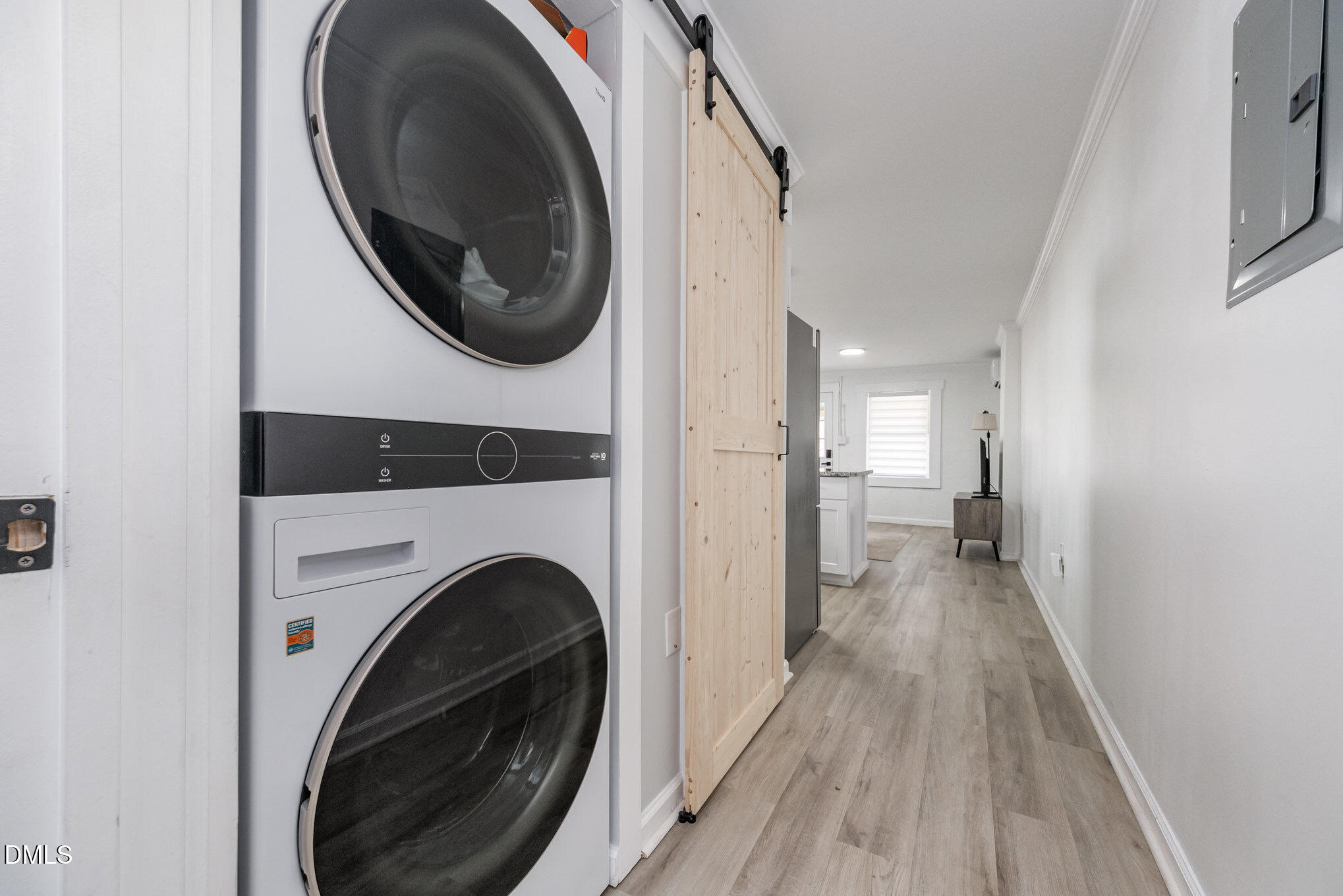 740 Quarry Street Raleigh, NC 27601 - Photo 20 of 29 a view of a hallway with washer and dryer
