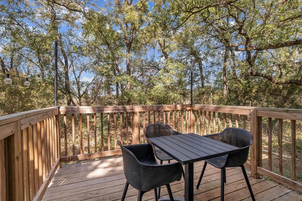 1745 Meixner Road Waco, TX 76705 - Photo 28 of 40 a view of balcony with wooden floor and outdoor seating