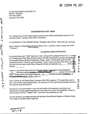 $399,900 | 164 Union Street, Unit 164, Lawrence, MA 01841