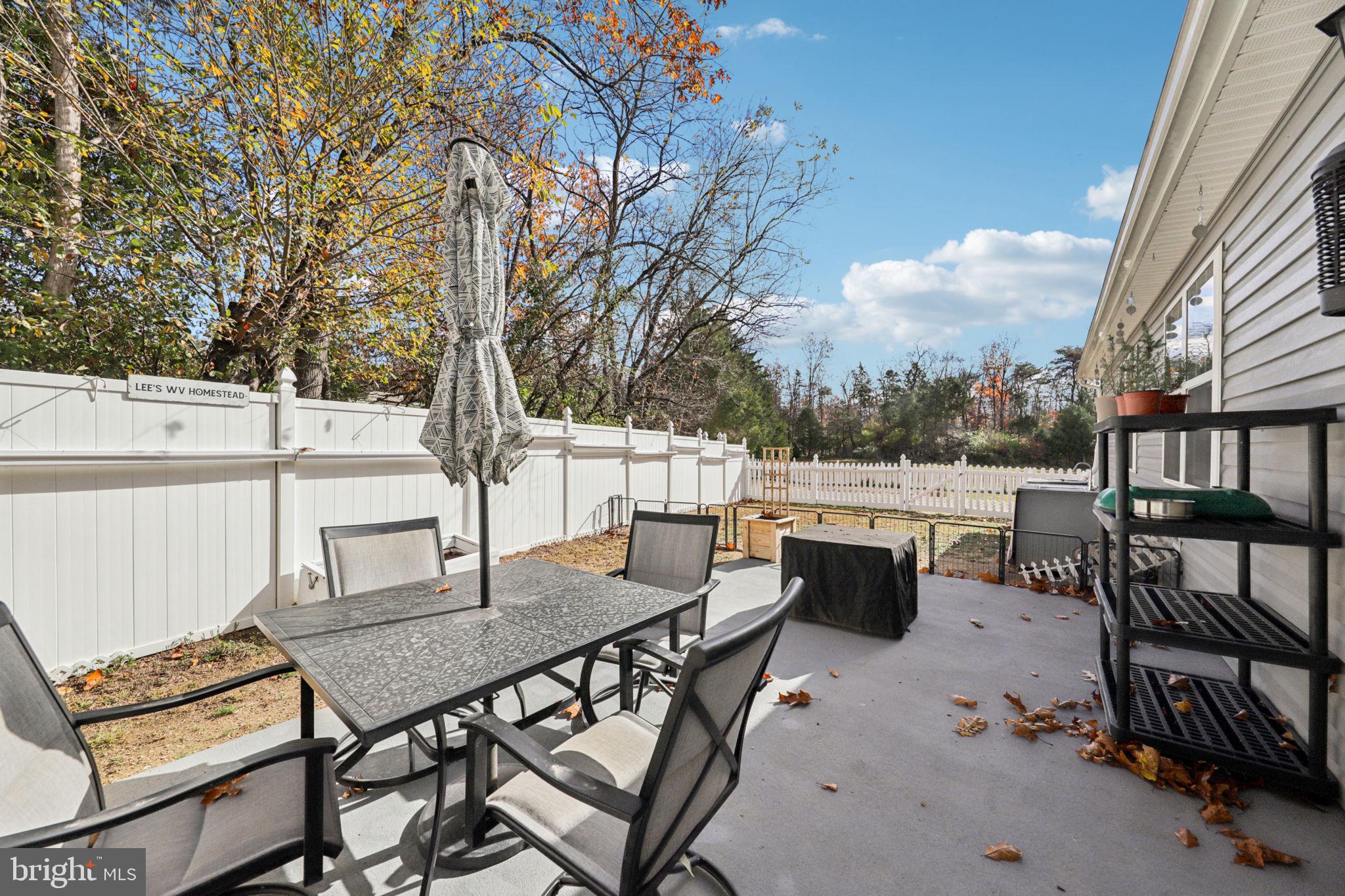 268 Shannon Court Inwood, WV 25428 - Photo 24 of 26 a view of a patio with a table and chairs