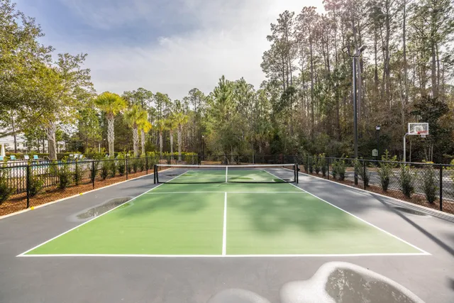 a view of a basketball court