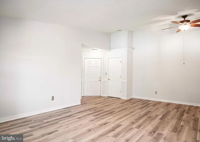 a view of a room with an empty room