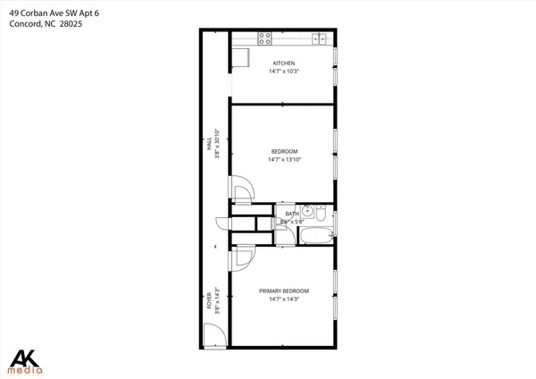 $845 | 49 Corban Avenue Southwest, Unit 6, Concord, NC 28025