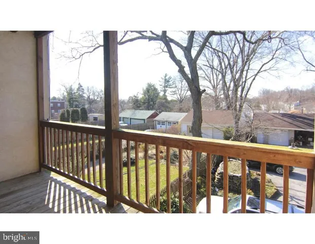 a view of city from a balcony