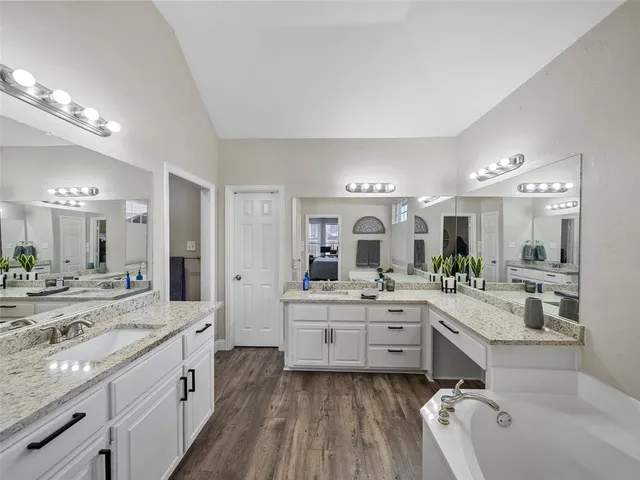 a view of hallway with livingroom