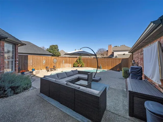 a house view with a garden space