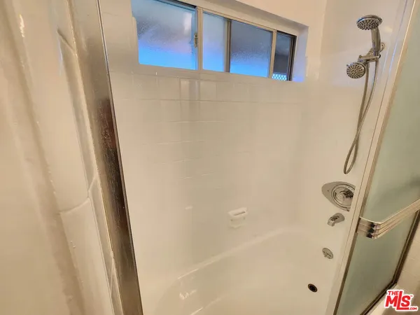 a bathroom with a tub