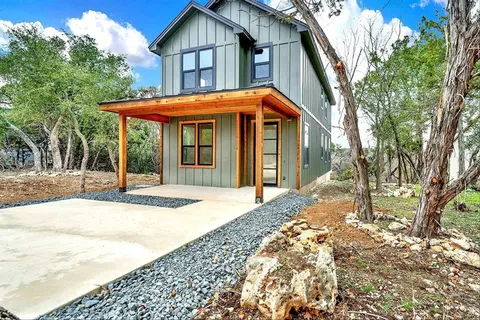 a backyard of a house