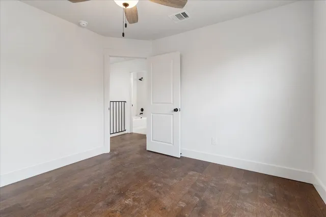 a view of an empty room