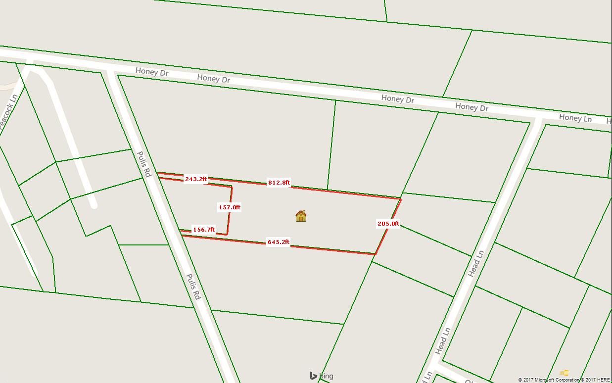 571 Pulis Road Walterboro, SC 29488 - Photo 3 of 3 571 Pulis Road - Distance Plat