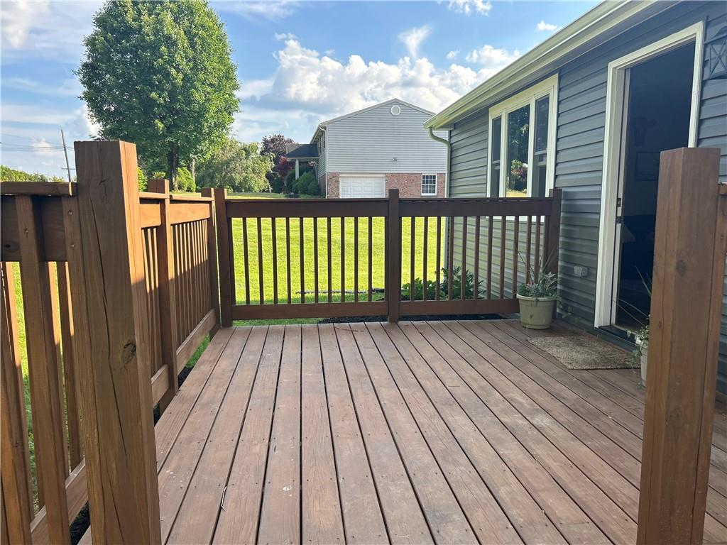 114 Howes Run Road Sarver, PA 16055 - Photo 7 of 33 a view of a wooden deck