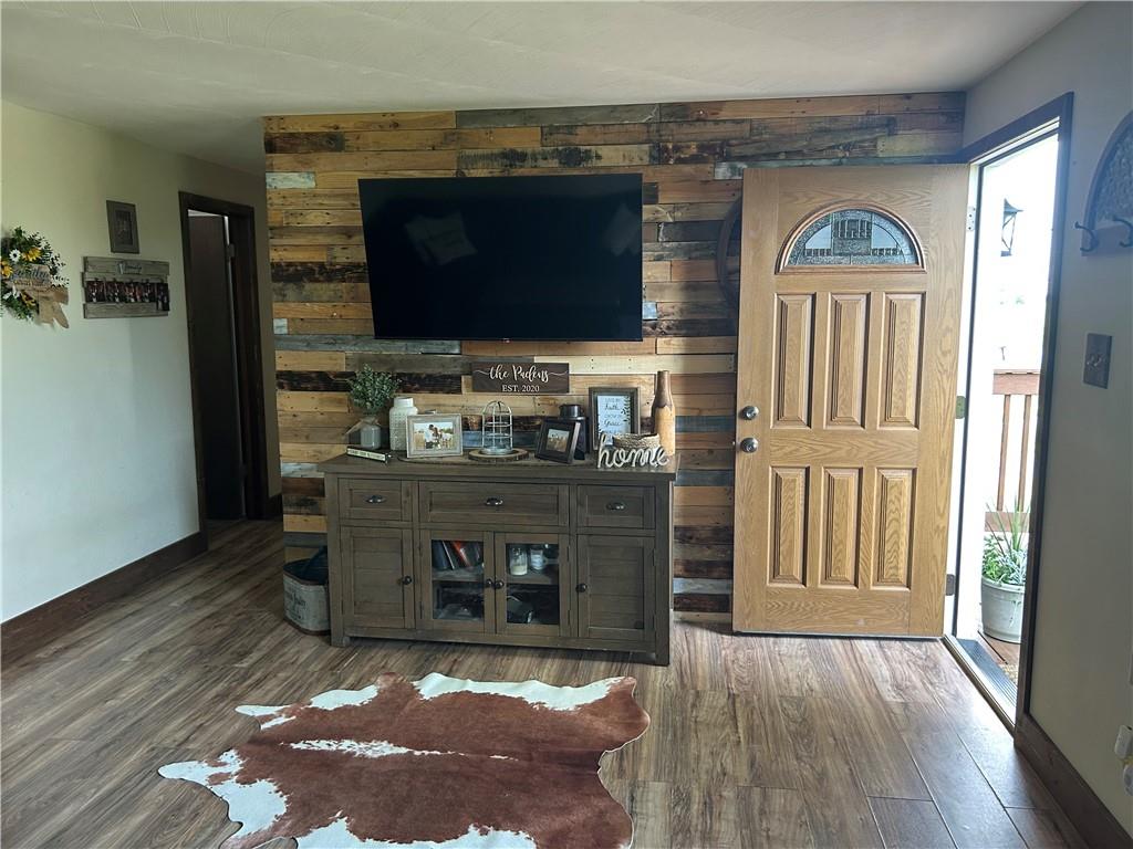 114 Howes Run Road Sarver, PA 16055 - Photo 8 of 33 a living room with fireplace furniture and a flat screen tv