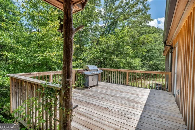 a view of a yard with an outdoor space