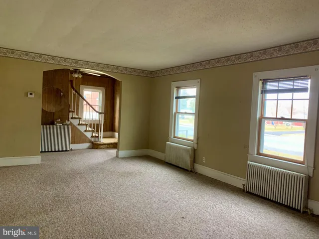 a view of wooden door