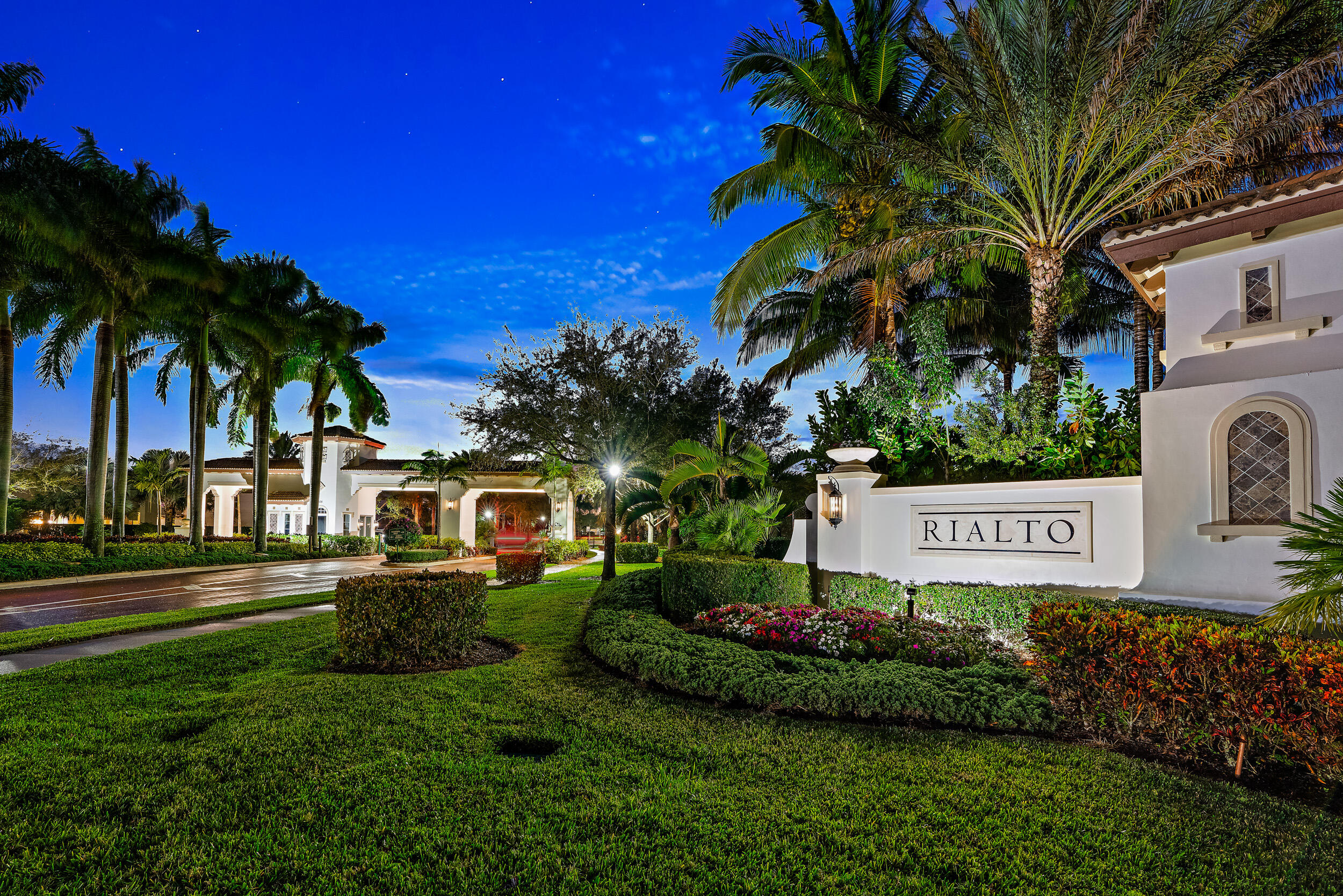 112 Manor Circle Jupiter, FL 33458 - Photo 59 of 59 Rialto Entrance Twilight