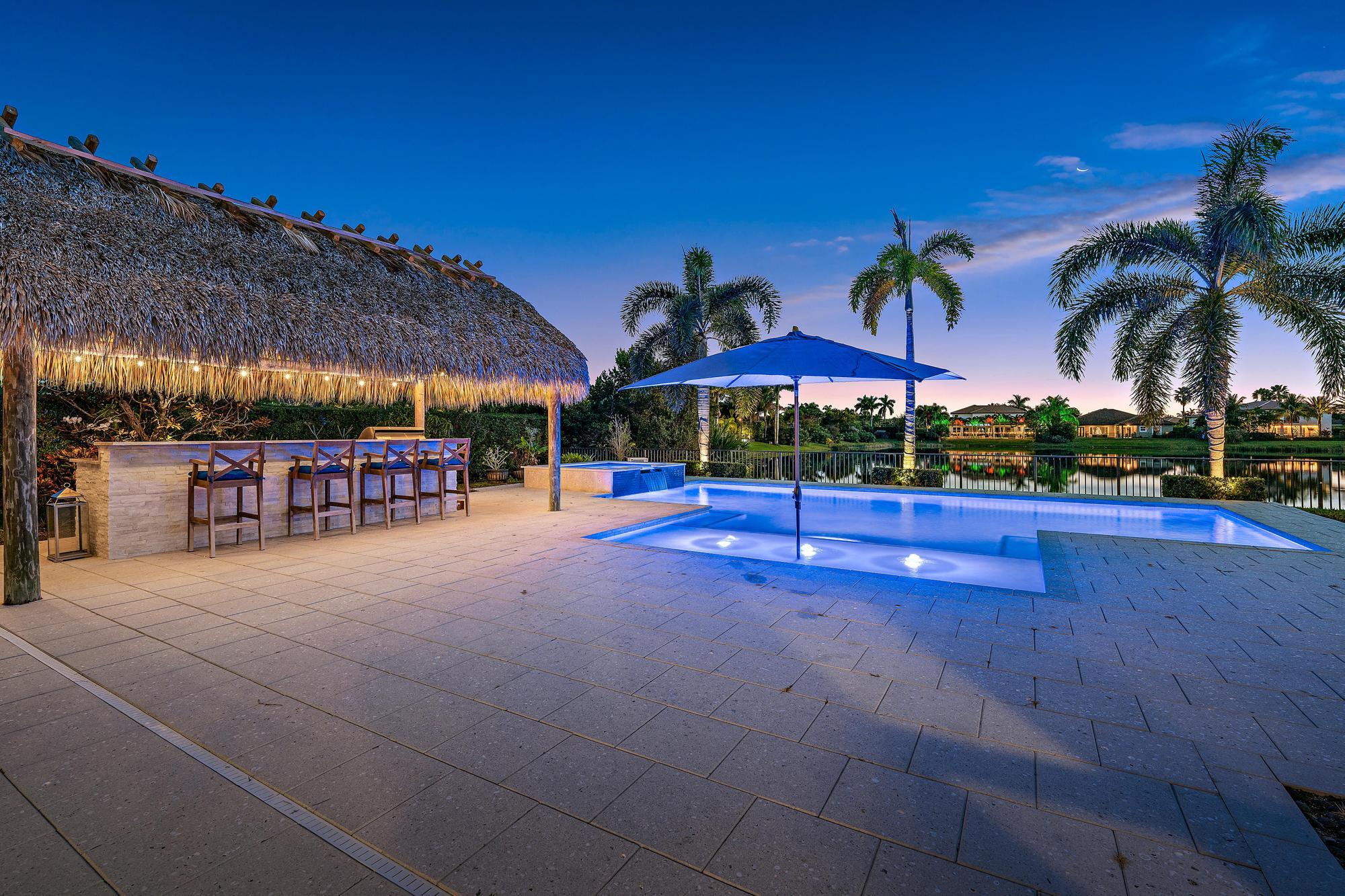 112 Manor Circle Jupiter, FL 33458 - Photo 7 of 59 Tiki Hut with Summer Kitchen