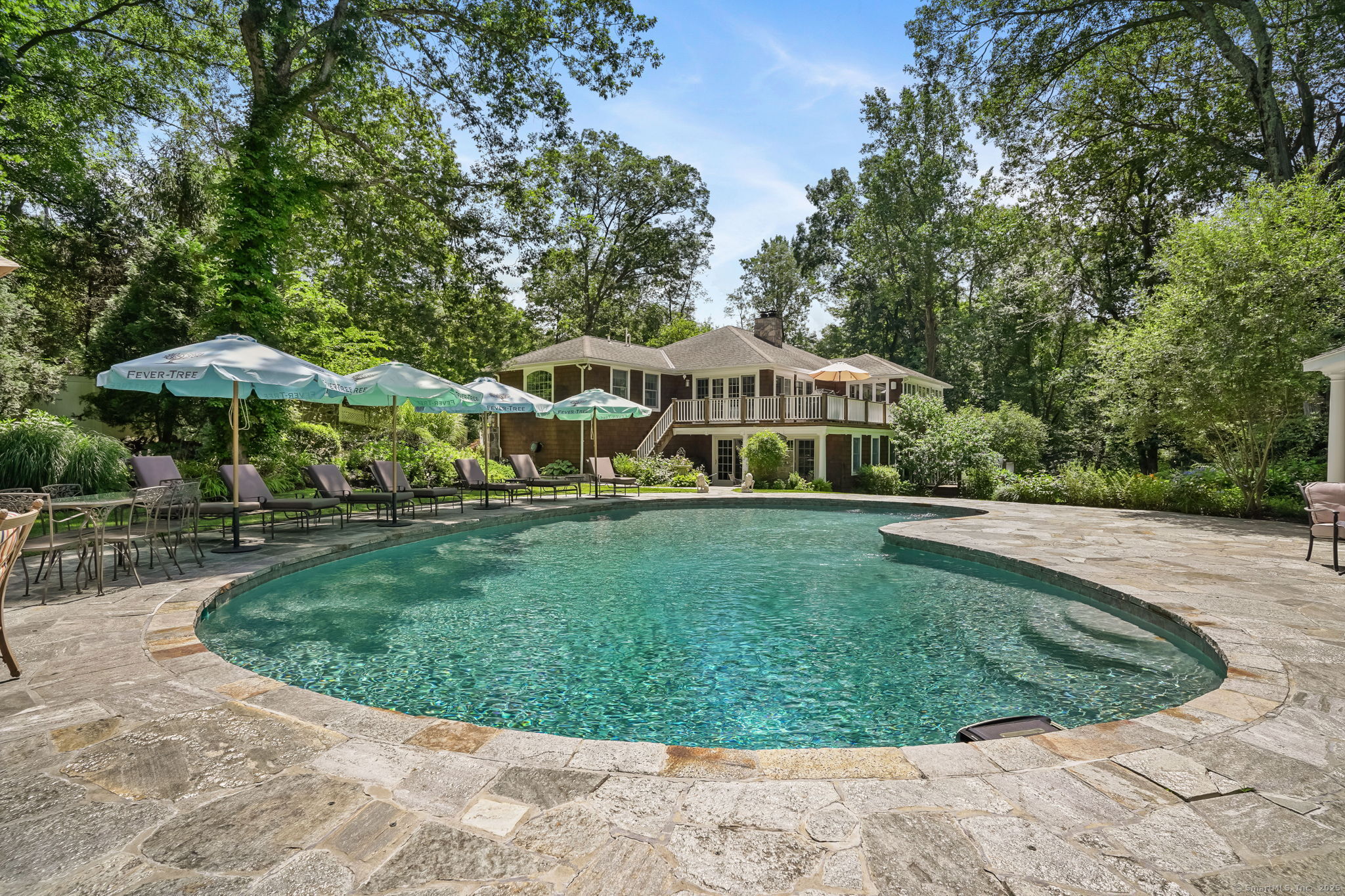 326 Mill Road Stamford, CT 06903 - Photo 1 of 1 Heated Gunite pool with Idaho Quartzite & Granite Patio