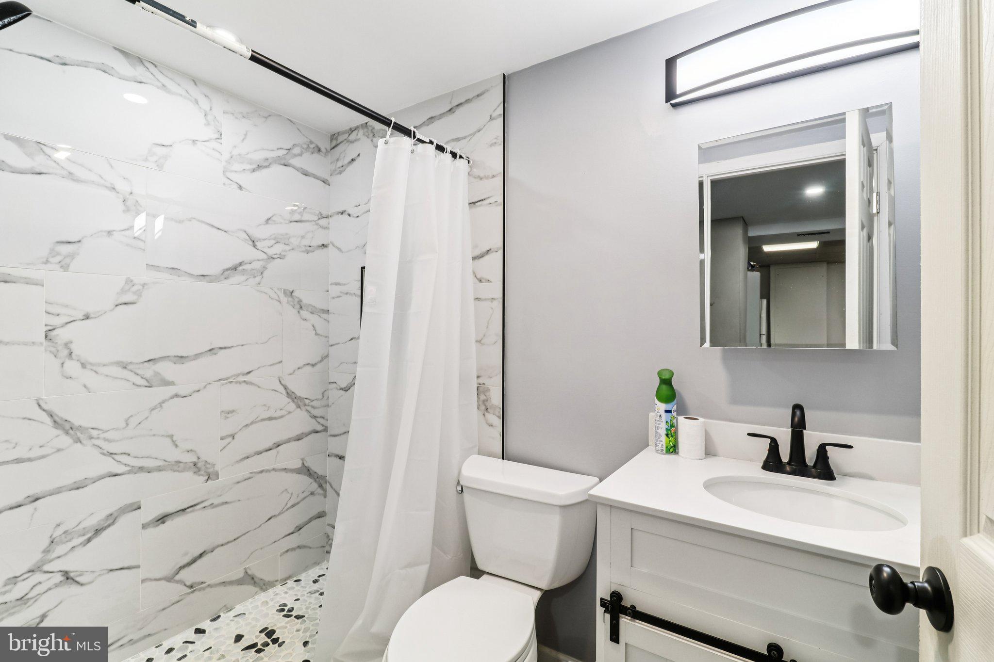 14617 Livingston Road Accokeek, MD 20607 - Photo 42 of 53 a bathroom with a sink toilet vanity and shower